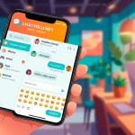 mobil sohbet arayüzü